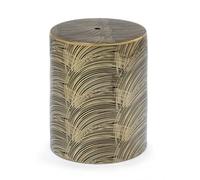 TABURETE 33X33X45 CERAMICA DORADO/NEGRO