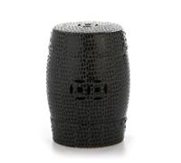 TABURETE 33X33X47 CERAMICA NEGRO/MARRON