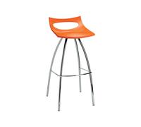 Taburete 4 Patas Sin Brazos Scab Diablito 2291 30 Naranja