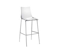 Taburete 4 Patas Sin Brazos Scab Zebra Antichoque 2545 100 Transparente