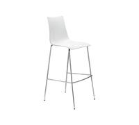 Taburete 4 Patas Sin Brazos Scab Zebra Antichoque 2545 310 Blanco completo