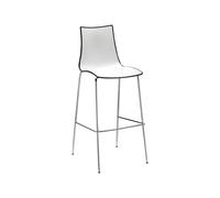 Taburete 4 Patas Sin Brazos Scab Zebra Bicolour 2560 214 blanco - Antracita