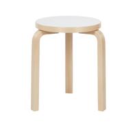 Taburete 60 Blanco Laminado de Abedul