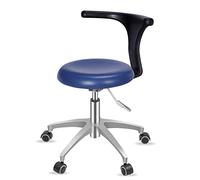 Taburete ajustable con reposabrazos, elevación giratoria de 360 grados, cojín de piel sintética para hospital dental y uso profesional