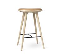 Taburete Alto de Bar de Roble Tratado con Jabón, 74 cm