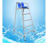 Taburete Alto Escalera para Piscina Acero para Piscina, Lago y Playa, 120cm/150cm/180cm Alto Sillas Salvavidas Desmontables Junto a la Piscina, Cargas 660lbs(L-180cm/70.8inch Tall)