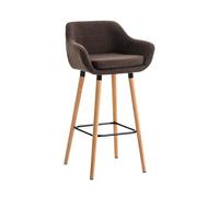 Taburete alto grant tapizado en tela 46x55x99 cm