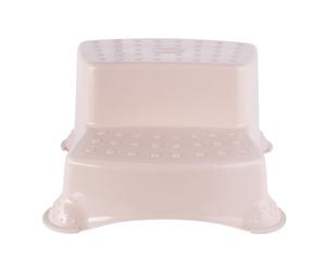 Taburete/alzador 2 niveles para niños a partir de 3 a 14 años aprox, función antideslizante, color rosa nórdico
