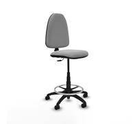 Taburete Aına CP bali gris claro base poliamida ruedas nailon 50mm
