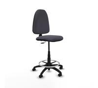 Taburete Aına CP bali gris oscuro base poliamida ruedas engomadas 50mm