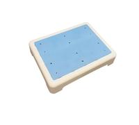 Taburete antideslizante de 2 peldaños, escalón elevado para apartamentos, oficinas, hoteles y restaurantes, reposapiés seguro para un fácil acceso, color azul