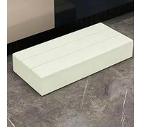 Taburete antideslizante de bambú para adultos, capacidad de 300 libras, bordes curvos, ideal para cocina, baño, mesita de noche, taburete de ducha seguro y resistente para un fácil acceso