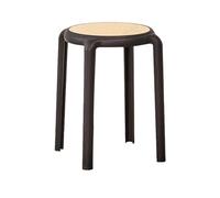 Taburete apilable - Taburetes apilables únicos para adultos, asientos redondos sin respaldo | Taburete apilable para aula, asientos redondos sin respaldo, duradero, ahorro de espacio para comedor