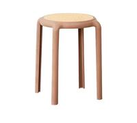Taburete apilable - Taburetes apilables únicos para adultos, asientos redondos sin respaldo | Taburete apilable para aula, asientos redondos sin respaldo, duradero, ahorro de espacio para comedor