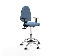 Taburete aýna as bali azul cielo brazos 1d base cromada ruedas nailon