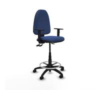 Taburete aýna as bali azul marino brazos 1d base poliamida ruedas nai