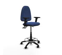 Taburete aýna as bali azul marino brazos 2d base poliamida ruedas nai