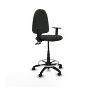 Taburete aýna cpdm bali negro brazos 1d base poliamida ruedas nailon