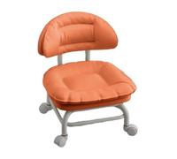 Taburete Bajo Rodante con Respaldo Silla Pequeña De Ruedas Giratorias | Taburete De De Asiento Bajo Y Respaldo Para Tienda Hogar Garaje Biblioteca Estudio Oficina Limpieza Y