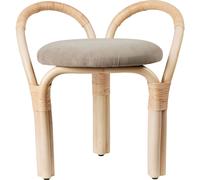 Taburete Bistra Rattan Lacado Natural/Fustagno Limonta 002