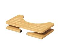 Taburete Caca para Baño | Ergonómico Antideslizante Portátil de Madera | Taburete De Inodoro Aseo, Para, Adultos, Casa, Aseo, Hotel, Dormitorio, Apartamento, Y Viajes