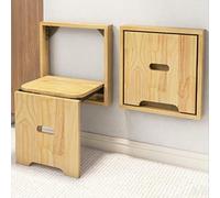 Taburete cambiador de zapatos plegable montado en la pared, taburete oculto para entrada y pasillo, silla invisible que ahorra espacio para facilitar los cambios de zapatos