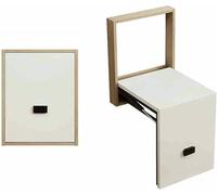 Taburete cambiador de zapatos plegable multicolor de madera maciza y acero para entrada, diseño de ahorro de espacio, fácil cambio de zapatos, ideal para el hogar
