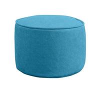Taburete cómodo otomano, de color sólido, con reposapiés, redondo, puffefe, reposapiés decorativo con funda extraíble para sala de estar, recámara, salón, 40 x 30 cm