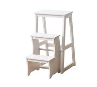 Taburete compacto de 3 niveles para cocina, baño, inodoro, suave, duradero, color blanco, fácil almacenamiento, color miel, 2 niveles