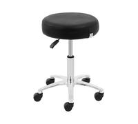 Taburete con ruedas - 48 - 61 cm - 120 kg - negro | physa