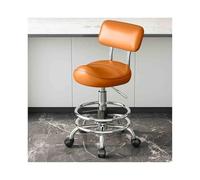 Taburete con Ruedas De Cuero Sintético, Ajustable, Ergonómico, De 53 A 73 Cm, For Salón, SPA Y Tatuaje.(F)