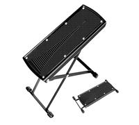Taburete Con Soporte Para Pedicura - Taburete Para Pies De Pedicura Antideslizante | Soporte De Pie De Pedicura Ajustable Plegable Con 6 Alturas, Herramienta De Reposapiés De Pedicura Negra Con Carga