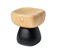 Taburete corto taburete bajo simple de madera maciza para salón nórdico, taburete para el hogar, zapatos creativo, mesa de café