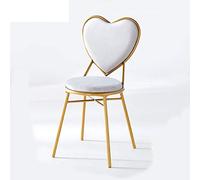 Taburete creativo con forma de amor, 84,5 cm, terciopelo gris claro, silla de comedor, sillón de sala de estar, silla de lectura, elegante decoración del hogar