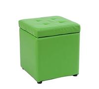 Taburete cuadrado versátil tapizado de piel sintética para maquillaje, banco de zapatos, otomano funcional para decoración elegante del hogar