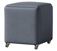 Taburete de almacenamiento Magic Cube silla anidable con ruedas, sofá de cocina multifunción, taburete apilable, asiento tapizado y marco de metal