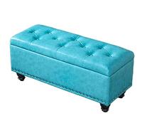 Taburete de almacenamiento plegable con tapa abatible con bisagras, construcción de madera maciza para un uso duradero en banco de zapatos o banco de sofá