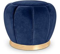 Taburete de almacenamiento tapizado con diseño redondo para el hogar y áreas de maquillaje