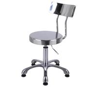 Taburete de altura ajustable con soporte para la espalda, taburete giratorio de cocina resistente para salón, spa, masaje, tatuaje, esteticista, extragrueso para una comodidad extrema (A)