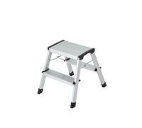 Taburete de aluminio GIERRE BOLÍGRAFO - doble subida con 1 escalón + plano, anti