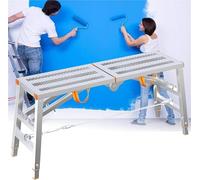 Taburete de andamio portátil multiusos para la limpieza del coche, patas antideslizantes, 140 x 40 cm