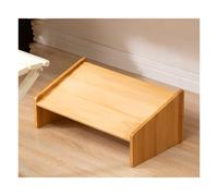 Taburete de bambú para pies, antideslizante y resistente, para un paso seguro y uso multiescenario