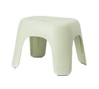 Taburete de baño antideslizante verde para adultos, cambiador de plástico, 31 x 25 x 20 cm, accesorio de baño seguro y resistente para ducha y bañera