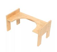 Taburete de baño, ayuda para el inodoro, altura regulable, taburete antideslizante, robusto y duradero, para la salud del colon, estreñimiento y hemorroides, 45 x 28 x 24,5 cm