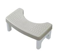 Taburete de baño Zbozzba para adultos, ideal para mejorar la postura y aliviar el síndrome del intestino irritable, el estreñimiento y las hemorroides (gris).