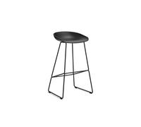 Taburete de bar AAS38 H75 Acero Negro/Negro