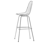 Taburete de bar alto Eames Wire Cromo