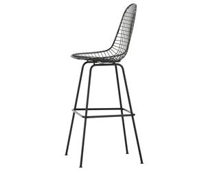 Taburete de bar alto Eames Wire Negro