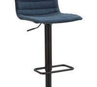 Mauro Ferretti Juego de 2 sillas de bar de tela azul cm 43x49,5x85,5