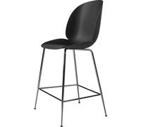 Taburete de Bar Beetle H65 Cromo Negro/Negro